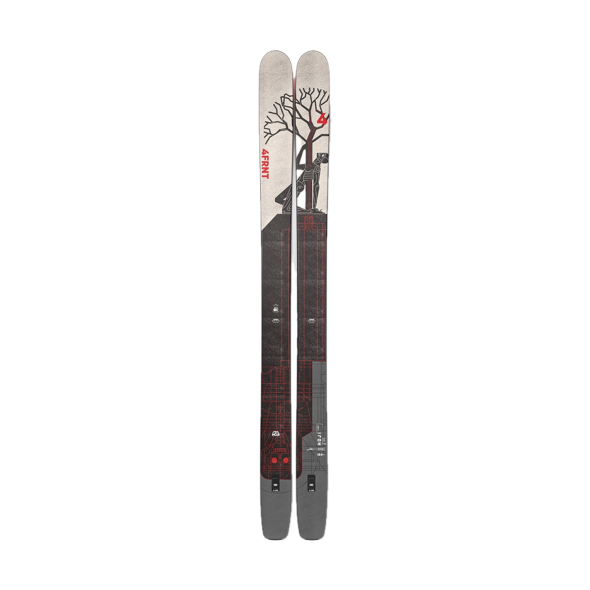 4FRNT HOJI skis, front view