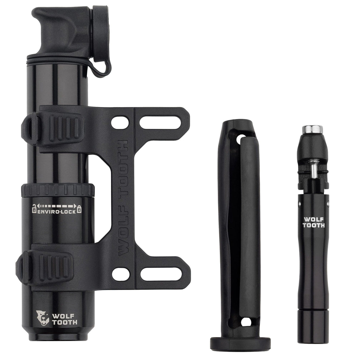 Wolf Tooth EnCase Pump 40cc — 40cc Pump with Chain + Tire Plug Multi-Tool