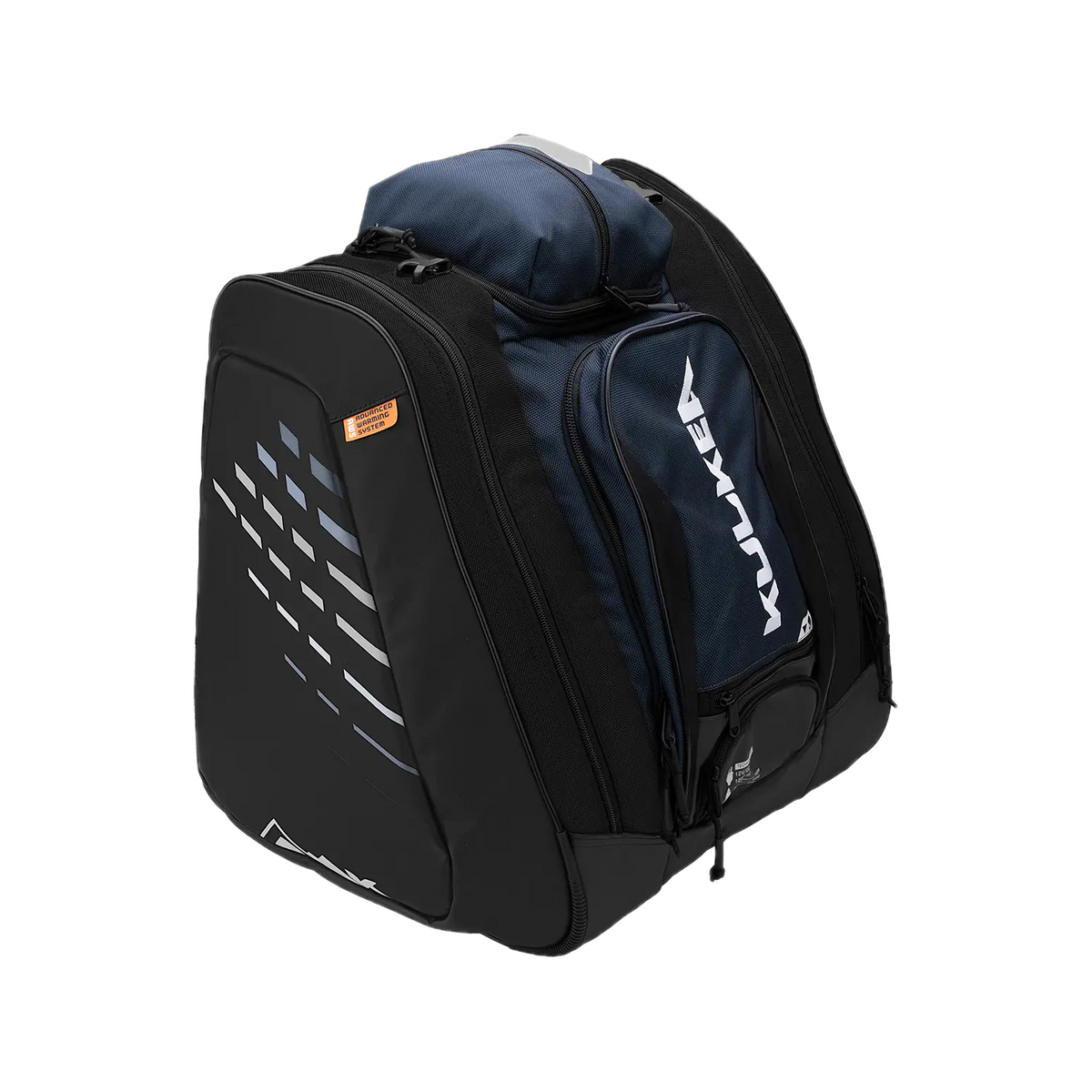 Kulkea Thermal Trekker 62L heated boot bag in Cobalt Blue, Black and White