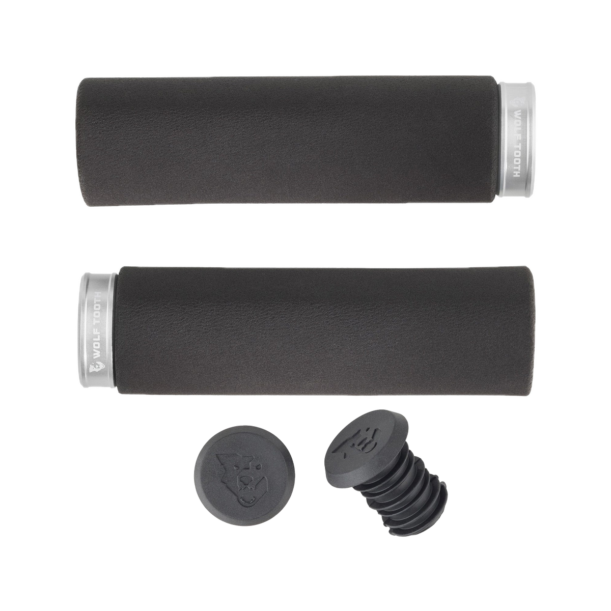 wolf-tooth-fat-paw-lock-on-grips — Raw Silver