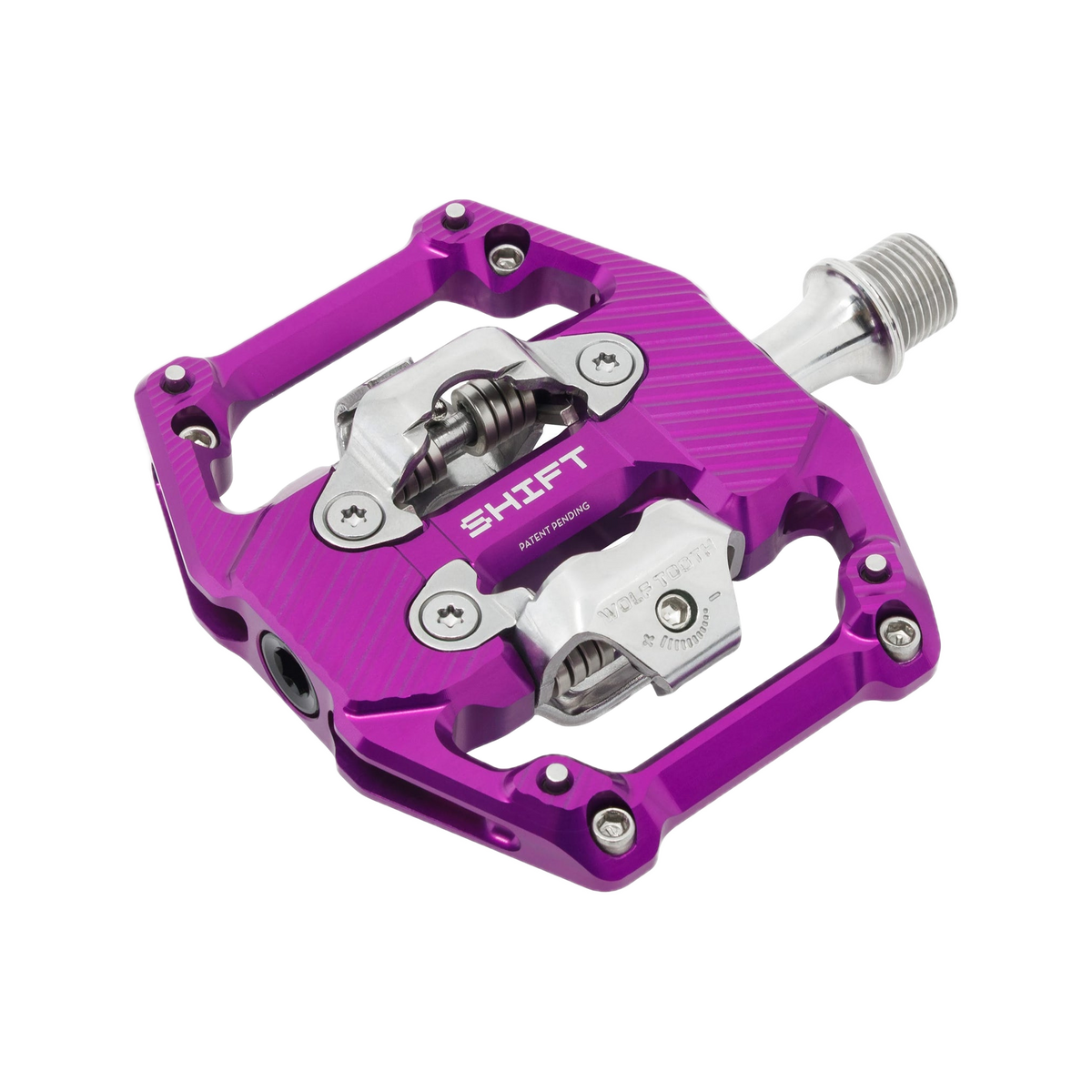wolf-tooth-shift-gravity-clipless-pedal — Ultraviolet Purple