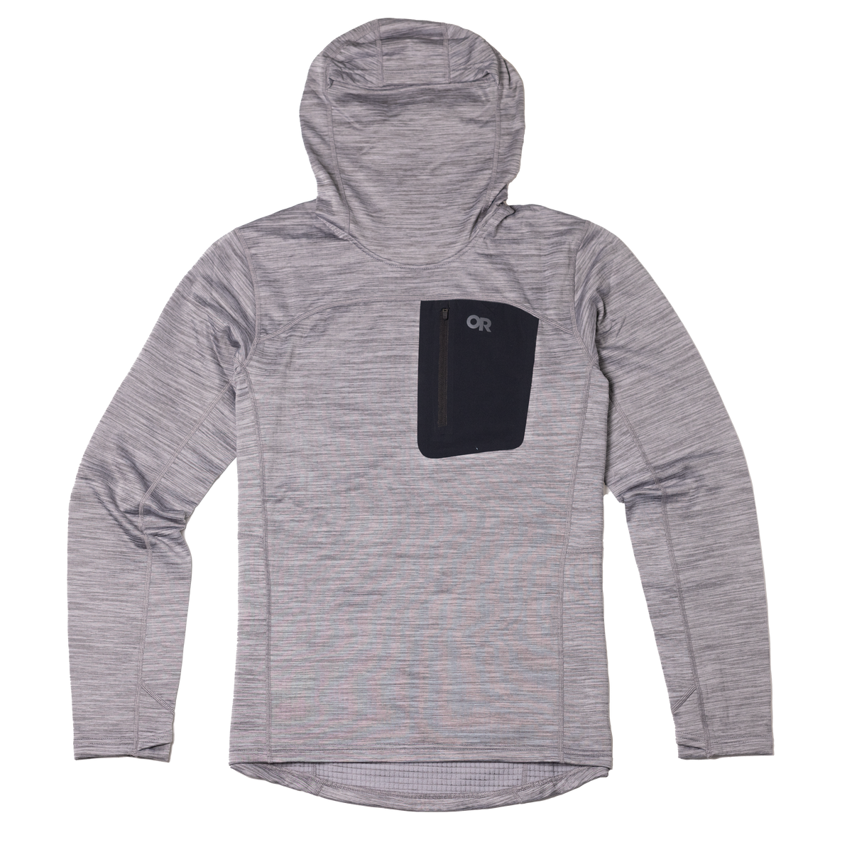 outdoorresearch-mens-vigor-grid-fleece-pullover-hoodie-300502 — Grey Heather