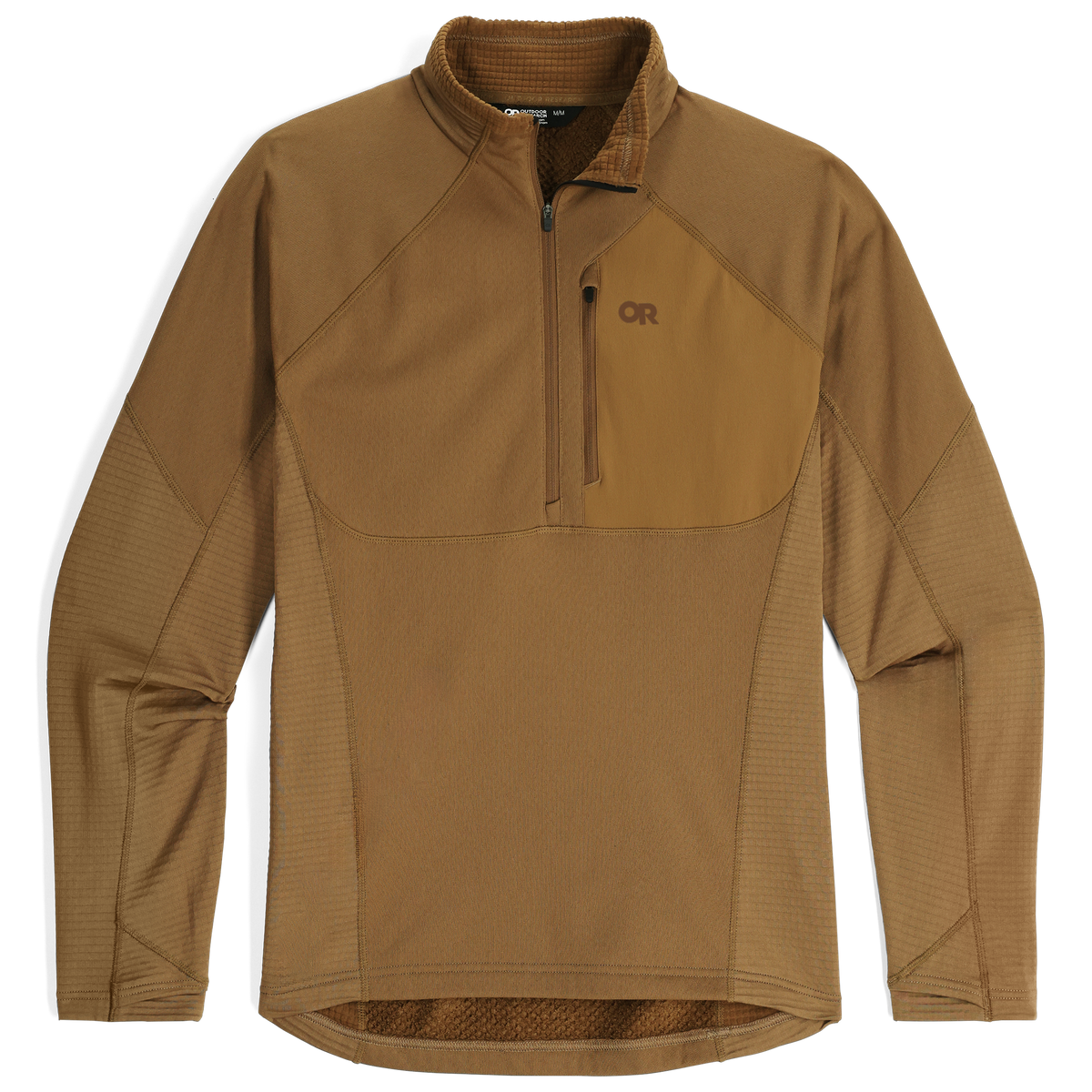 outdoorresearch-mens-deviator-fleece-half-zip-322027 — Coyote