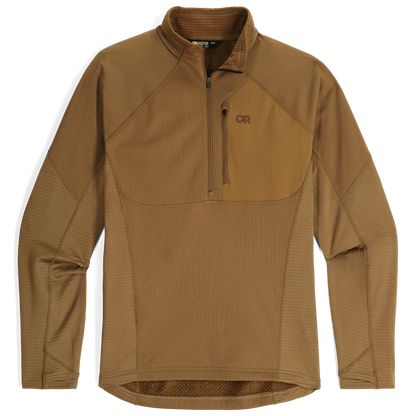 outdoorresearch-mens-deviator-fleece-half-zip-322027 — Coyote