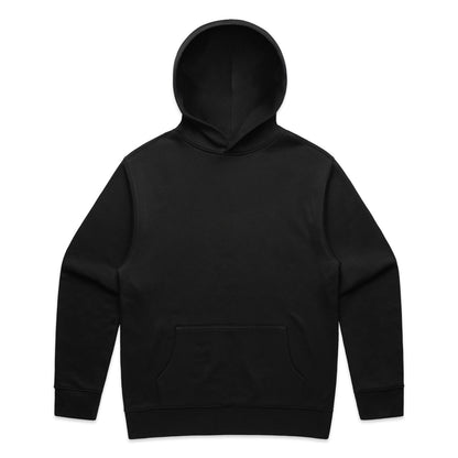 Unprinted front of the Black AS Colour 5161 used for the Double Turn Hoodie; manufacturer product image.