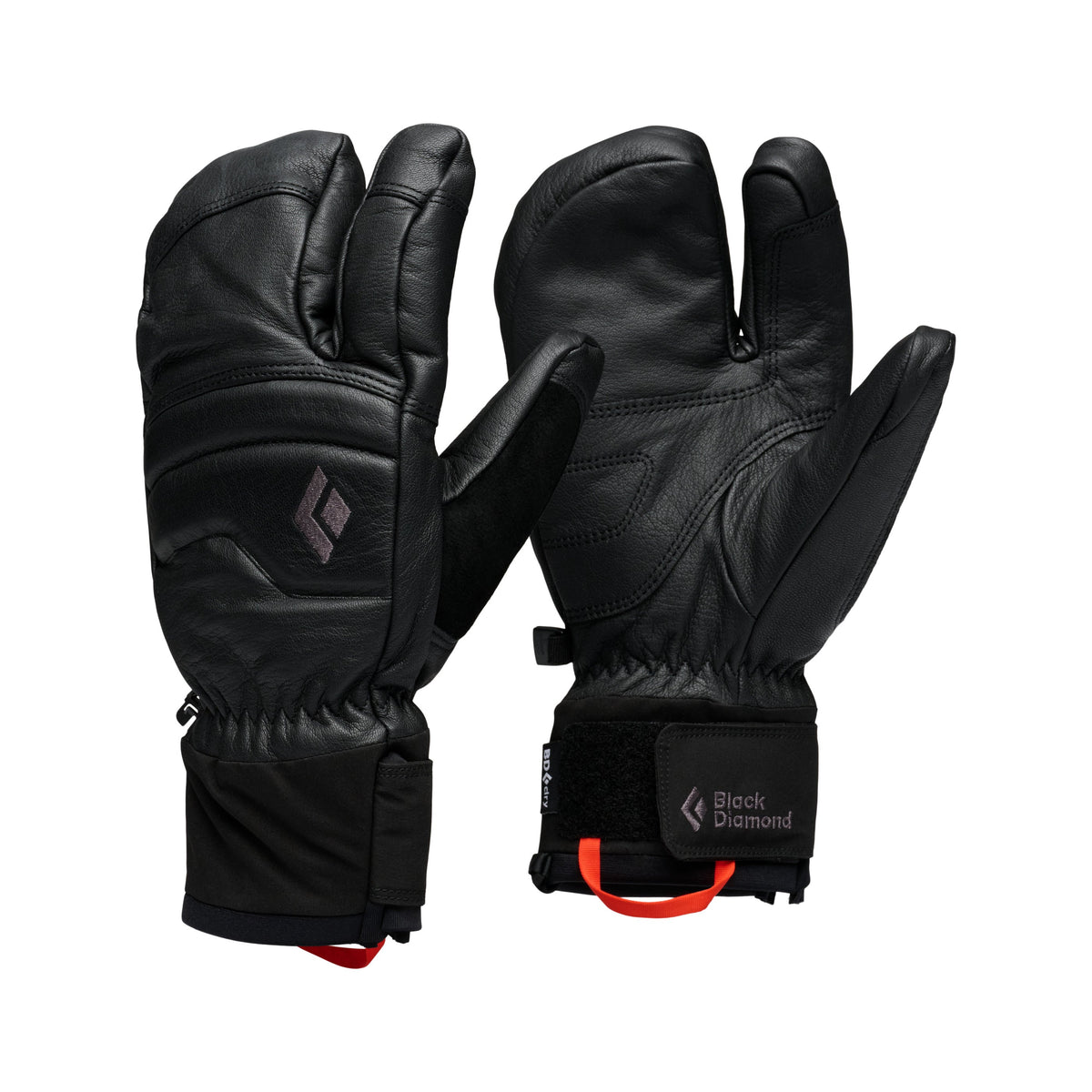 Black Diamond Spark Finger Gloves — Black / XL