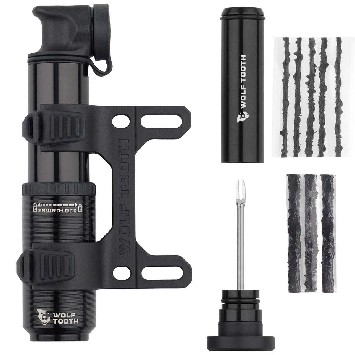 Wolf Tooth EnCase Pump 40cc — 40cc Pump with Tubeless Tire Plug Tool