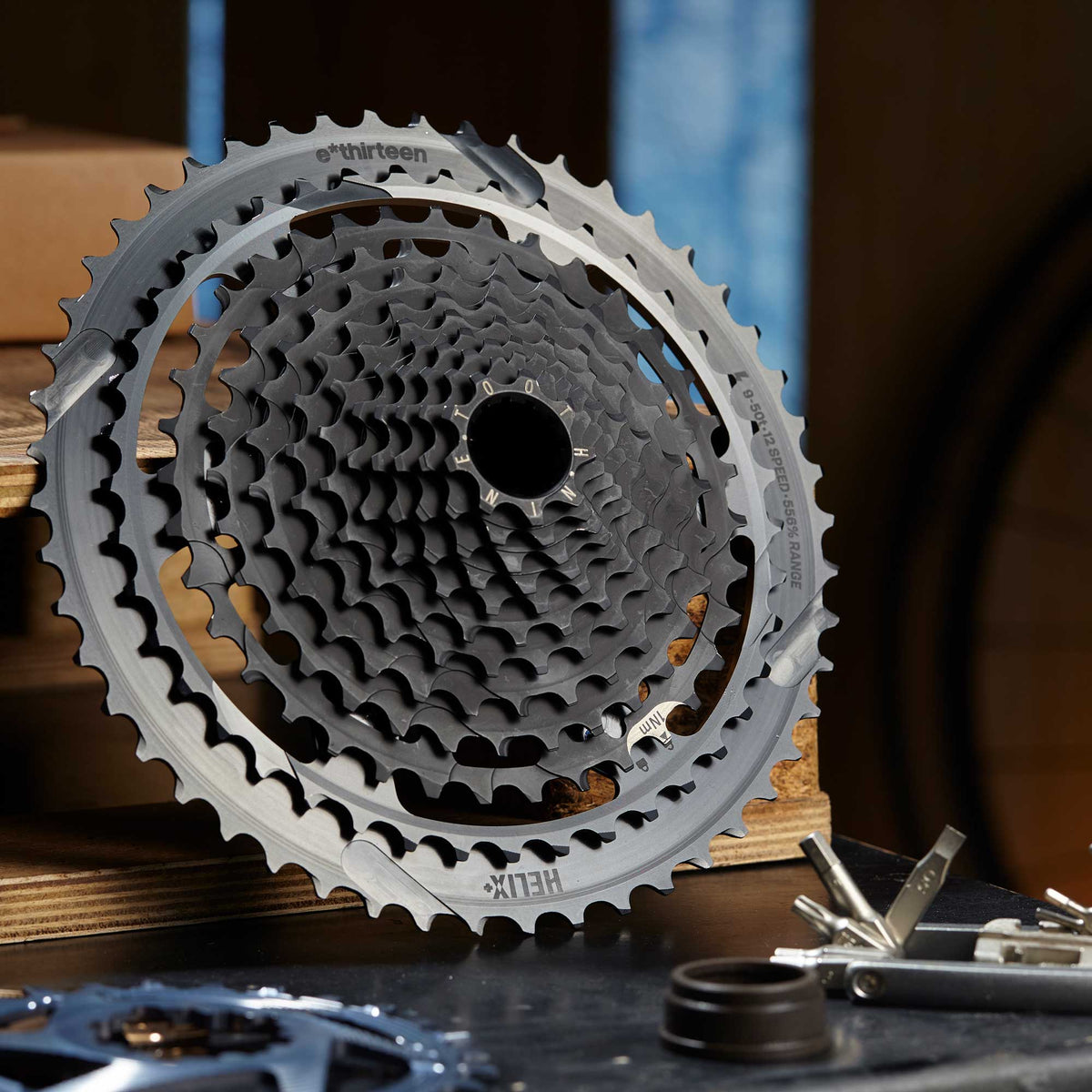 e*thirteen Helix Plus 12-Speed 9-50T Cassette for MTB, E-MTB
