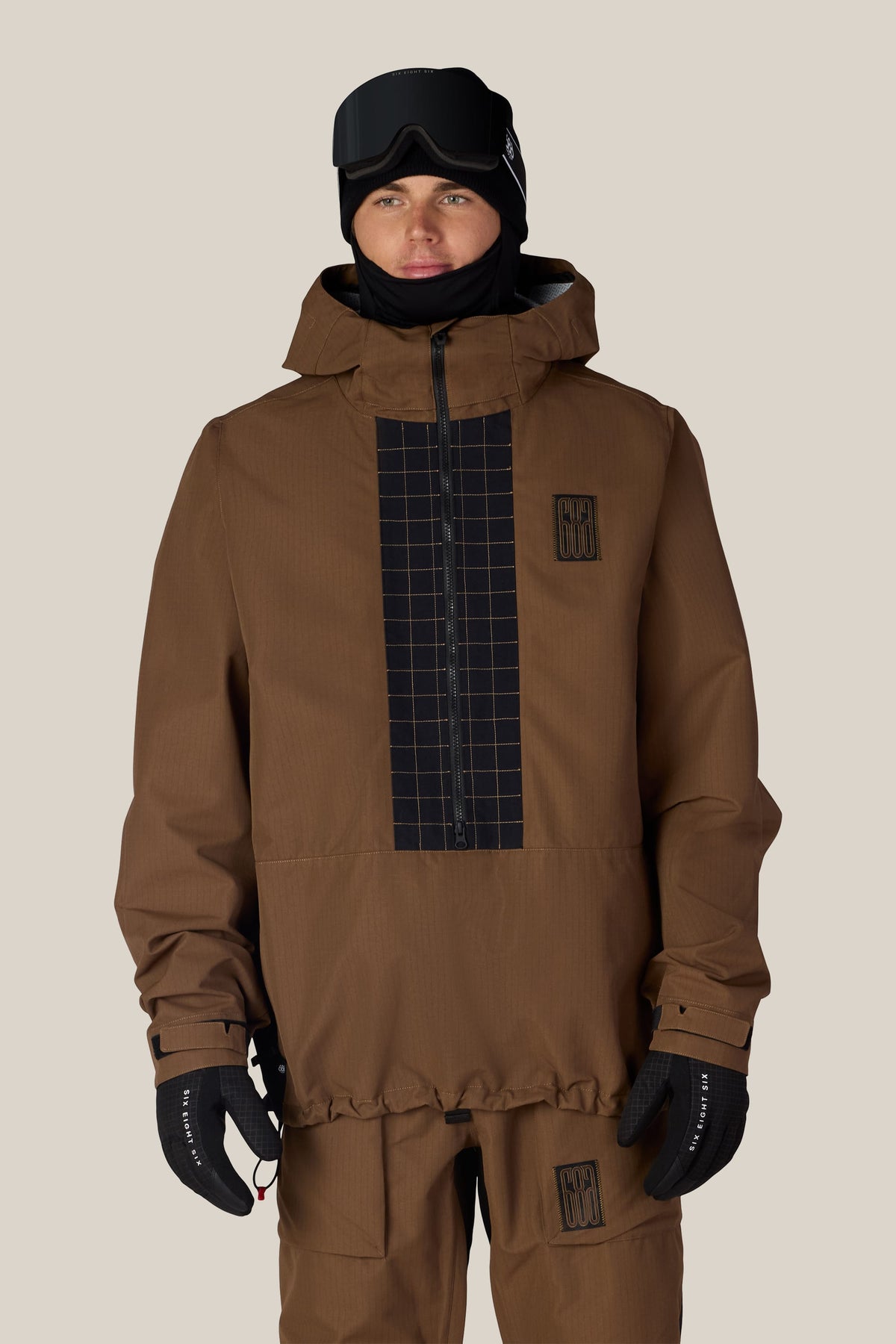 686-mens-ghost-2-5l-anorak — DARK EARTH RIPSTOP
