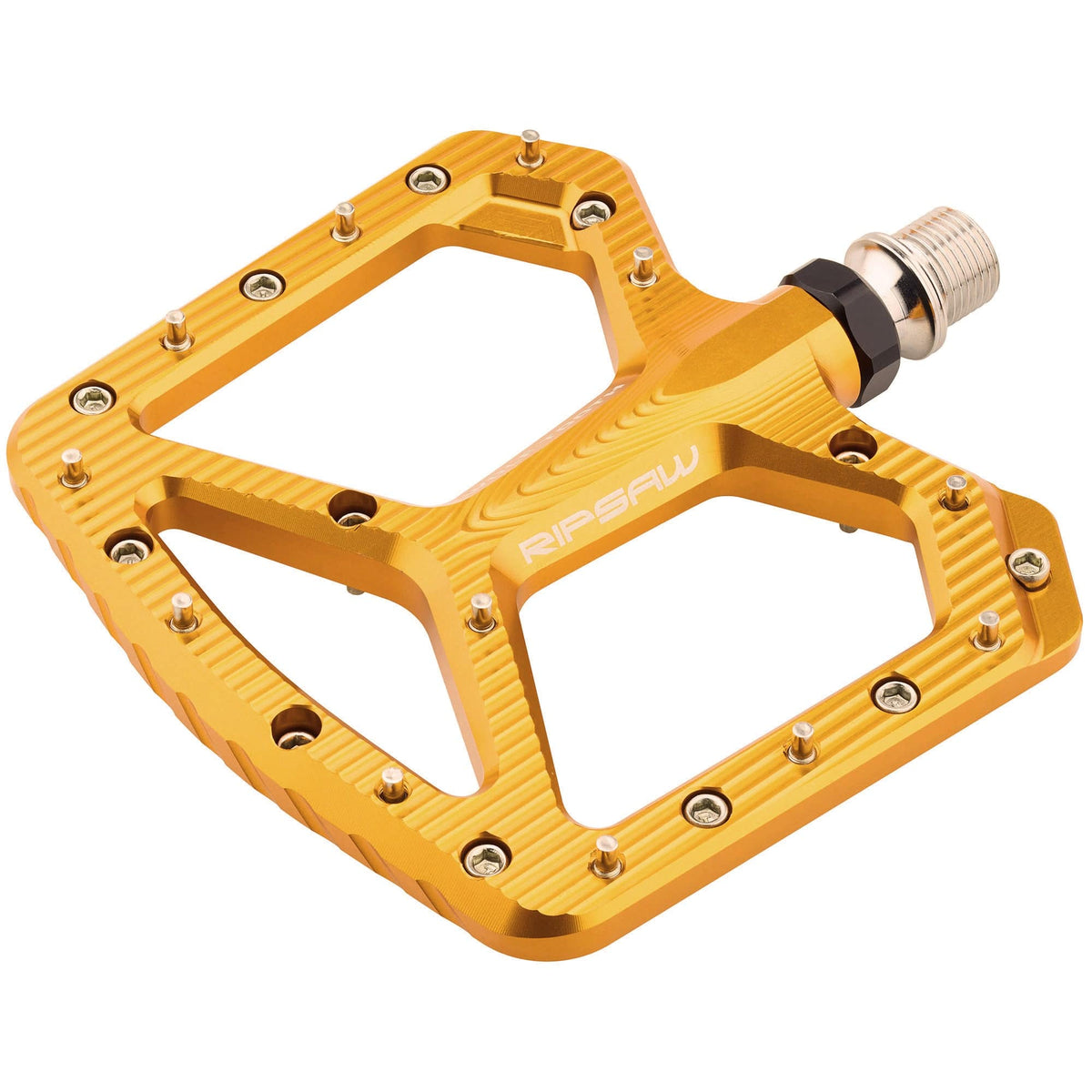 Wolf Tooth Ripsaw Aluminum Pedals — Gold