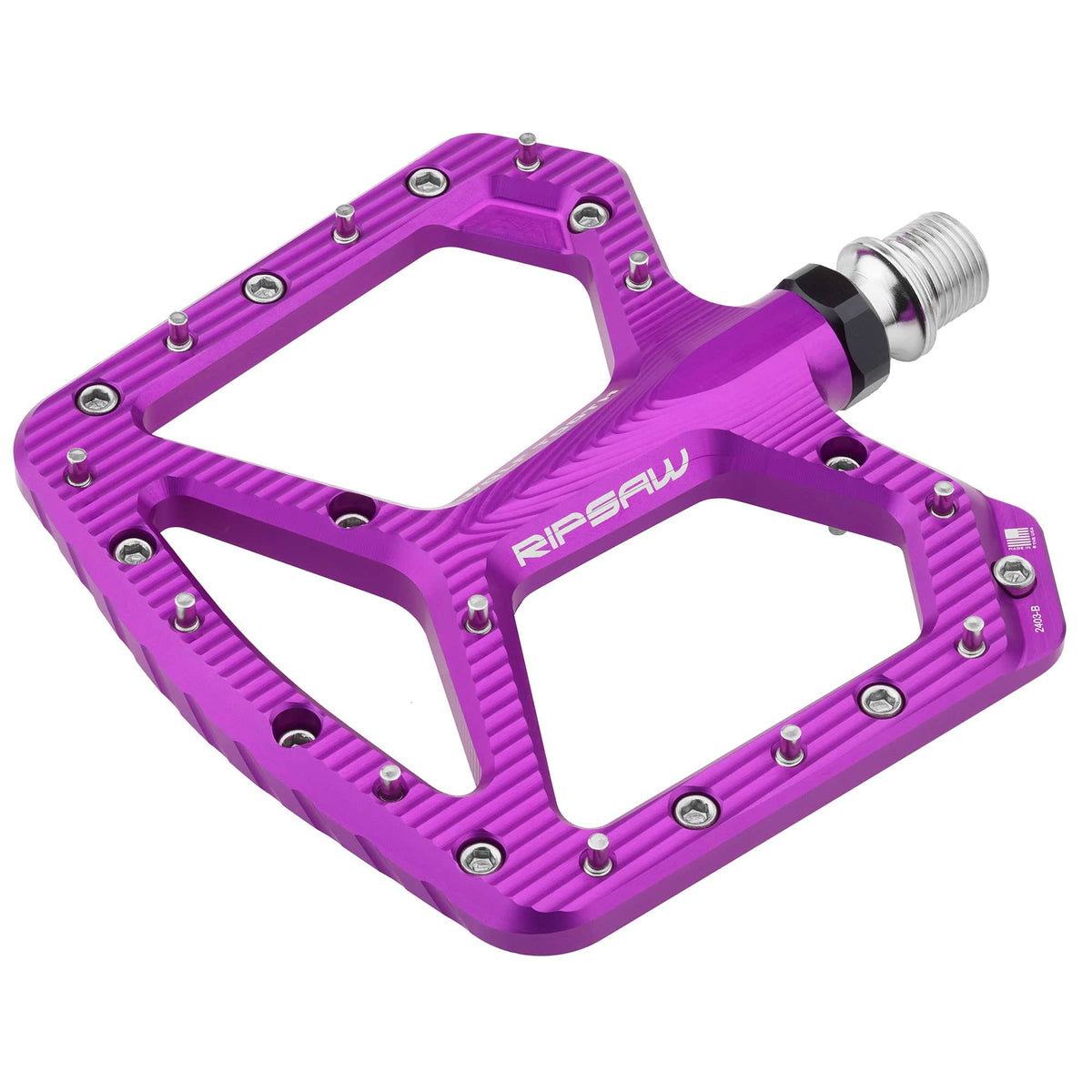 Wolf Tooth Ripsaw Aluminum Pedals — Ultraviolet Purple