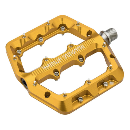 Wolf Tooth Waveform Aluminum Pedals — Small / Gold