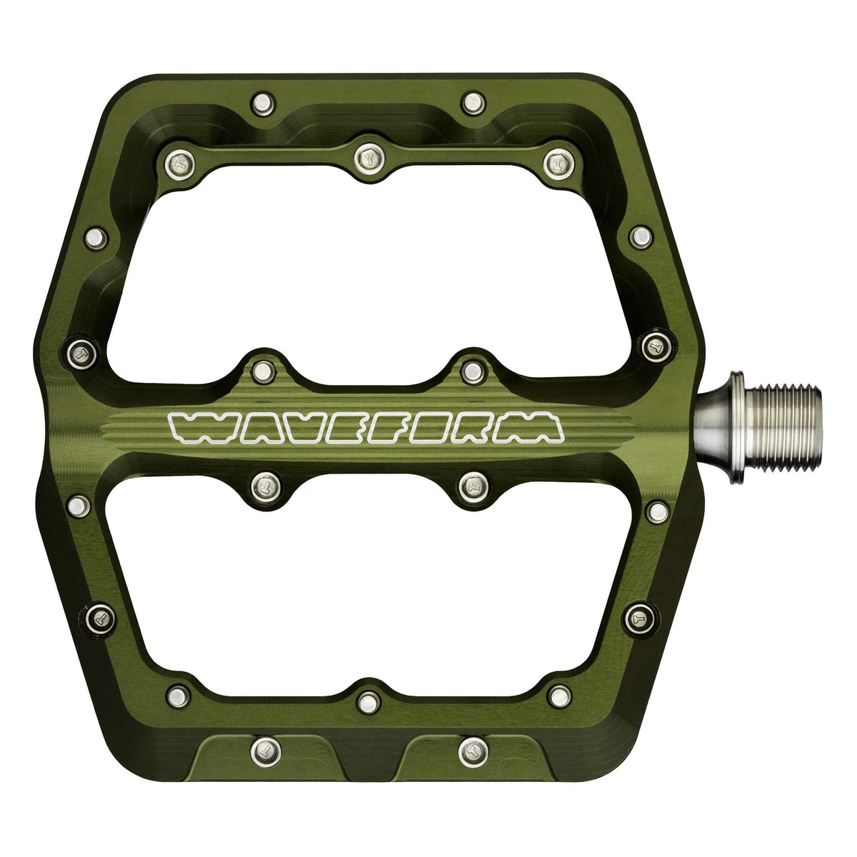 Wolf Tooth Waveform Aluminum Pedals — Large / Olive
