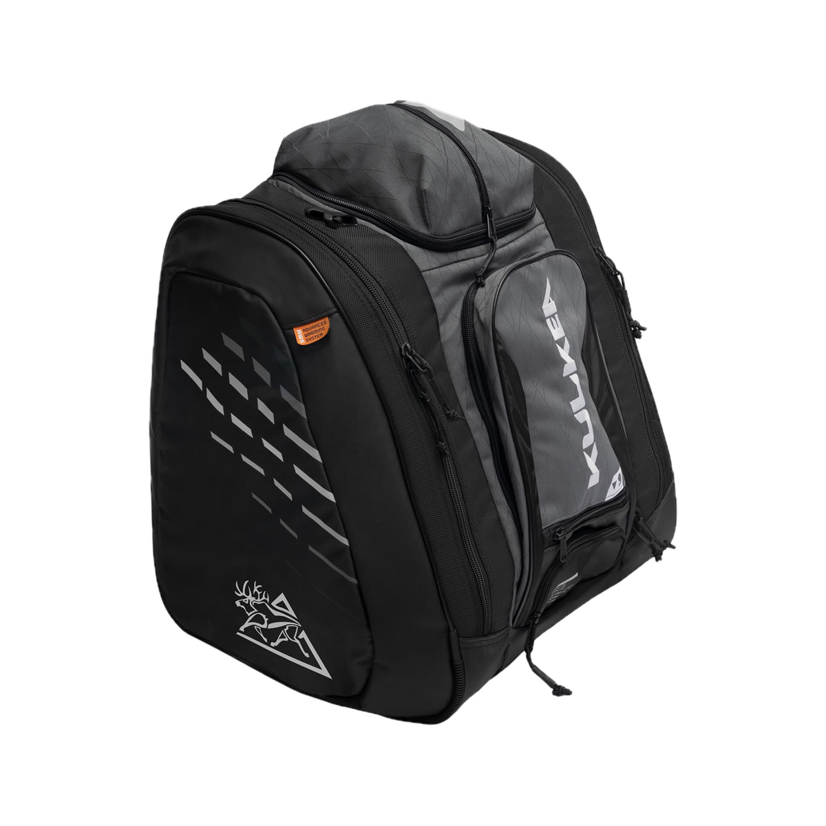 Kulkea Thermal Trekker 62L heated boot bag in Diamond Grey, Black and White