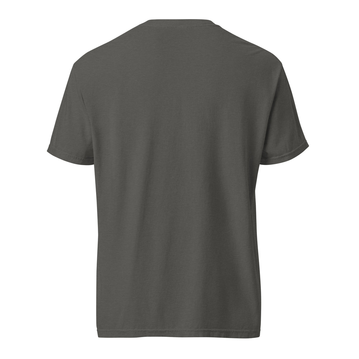 BADLAP shop tee in Pepper, back view — product mockup
