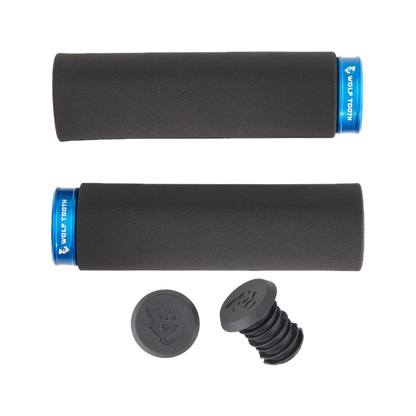 wolf-tooth-fat-paw-lock-on-grips — Blue