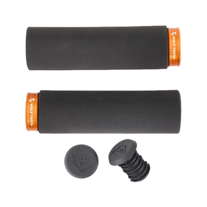 wolf-tooth-fat-paw-lock-on-grips — Orange