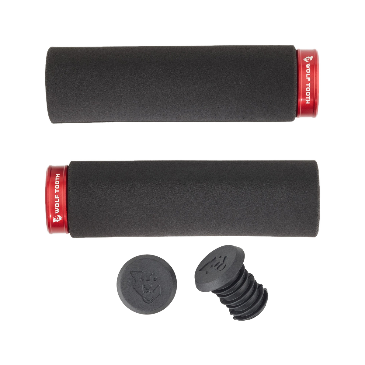 wolf-tooth-fat-paw-lock-on-grips — Red