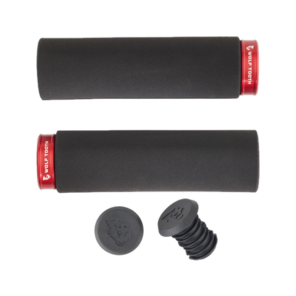 wolf-tooth-fat-paw-lock-on-grips — Red